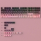 Contour Line Blackberry Pink 104+29 Keys PBT Doubleshot Side Legends Keycaps Set Cherry Profile for Cherry MX Keyboard